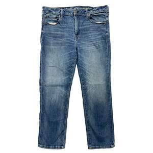 American Eagle Men’s 36x30 Original Straight Jeans Blue Denim